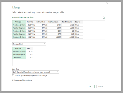 Transaction Pro Exporter, calculate commissions, with power query in excel 